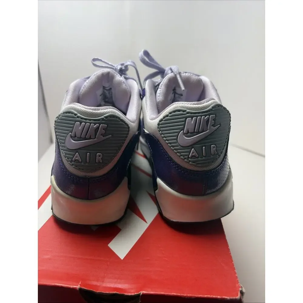 Nike Air Max 90 GS Size Women SZ 7 Y 5.5 Royal Purple White Sage 345017-118 Y2K